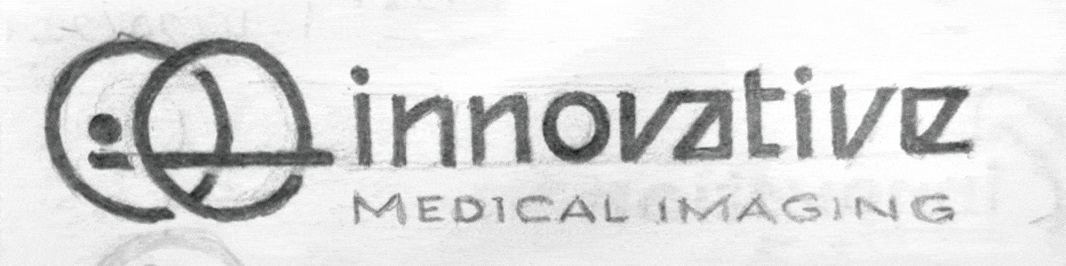 Innovative medical imaging mock up logo